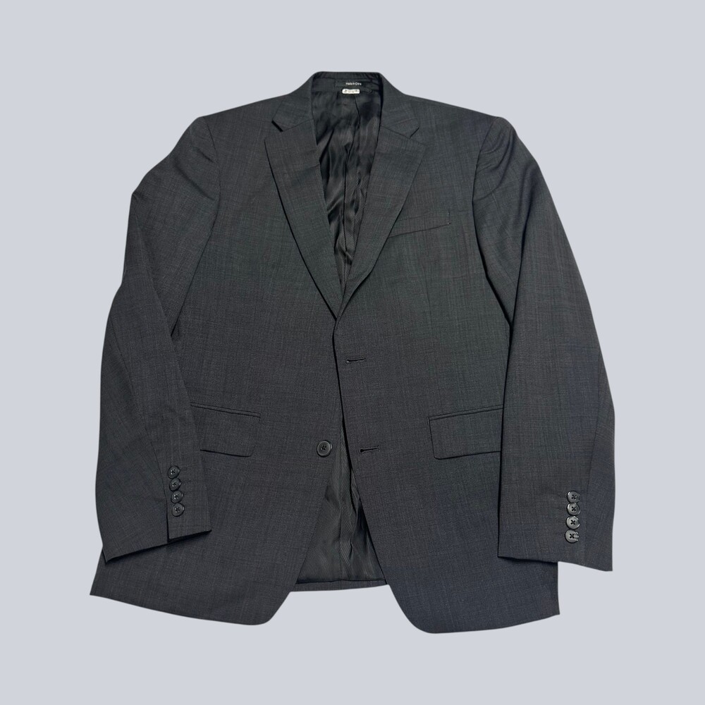 Bar III Men’s Slim Fit Wool Blazer 38S Charcoal Gray Two Button Macy’s